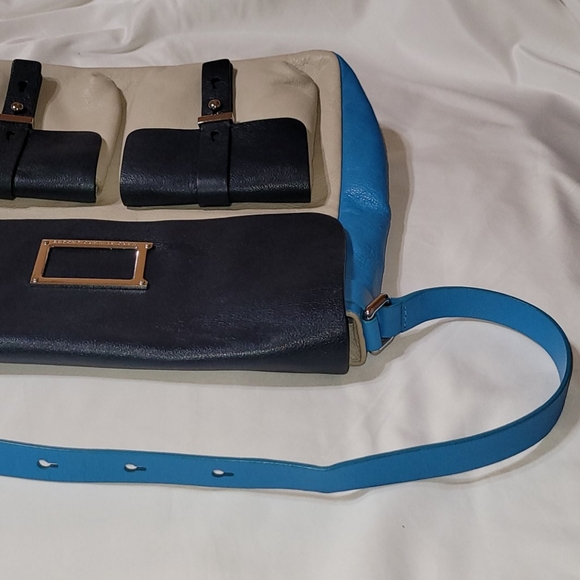 Marc by Marc Jacobs Blue Turquoise Cream Purse - Picture 10 of 10